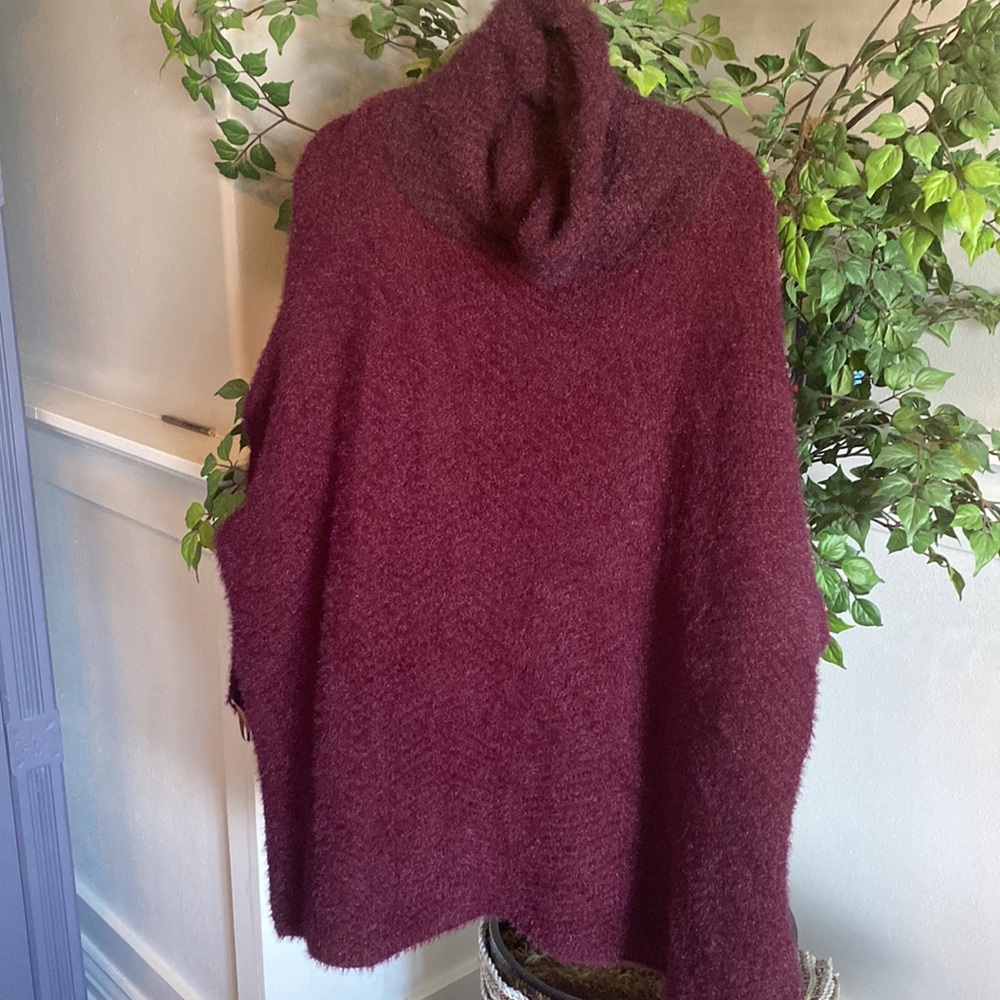 Look by M New York Fuzzy Poncho